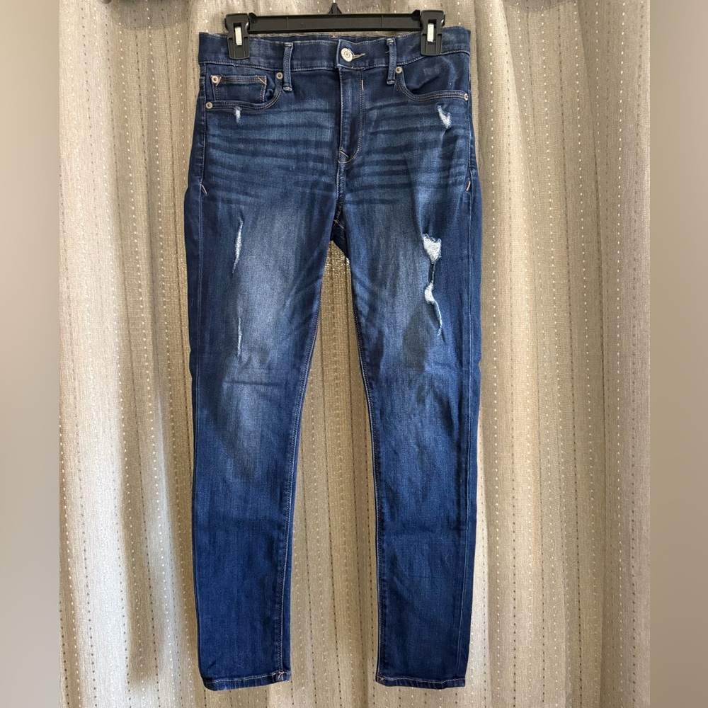 Express Women's Distressed Blue Jeans